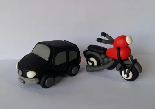 Moto ou Carro de Biscuit