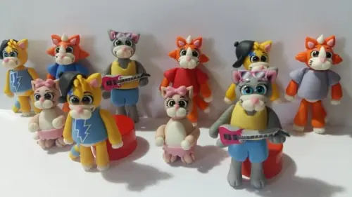 Personagens 44 Gatos em Biscuit - Valor Unitário