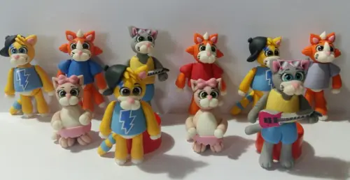 Personagens 44 Gatos em Biscuit - Valor Unitário