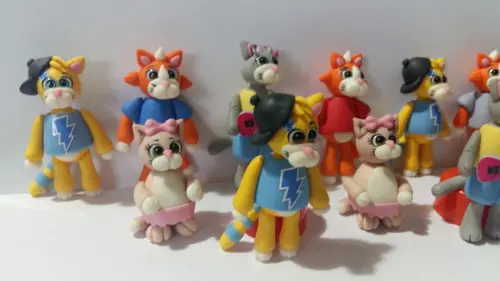 Personagens 44 Gatos em Biscuit - Valor Unitário