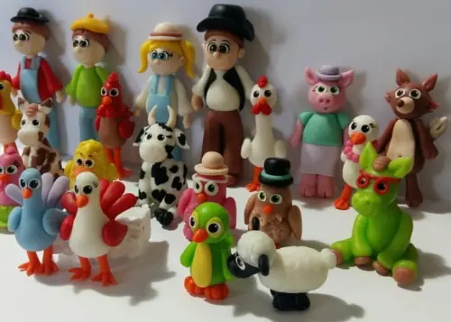 Personagens Fazenda do Zenon em Biscuit