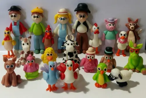 Personagens Fazenda do Zenon em Biscuit