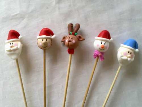 Ponteiras em Biscuit Natalinas