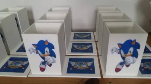 Porta Lápis do Sonic