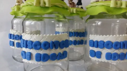 Pote Decorado com Biscuit