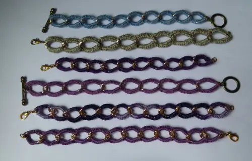 Pulseira de Croche