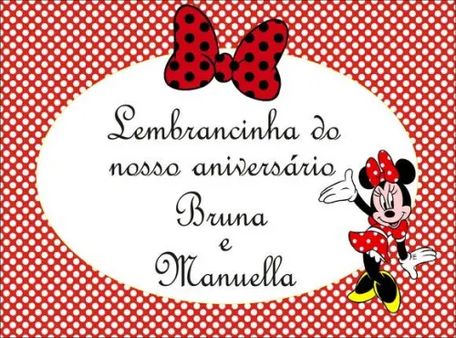 Tag Minnie Vermelha