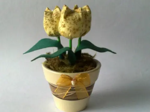 Vaso com Tulipas