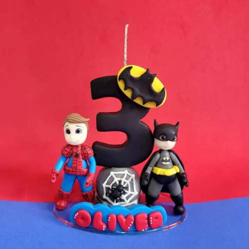 Vela Homem Aranha e Batman