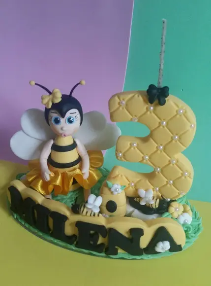 Vela Personalizada Abelhinha
