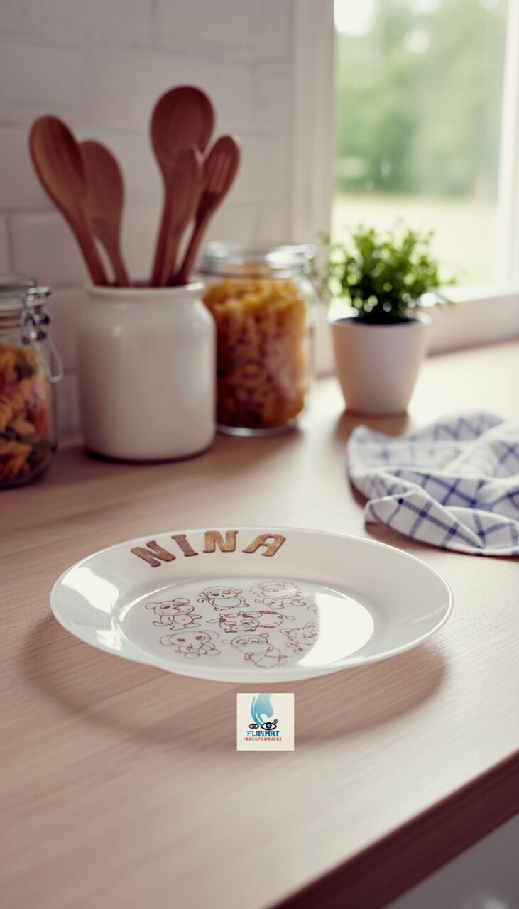 Prato de Vidro para Sopa (infantil) Jateado