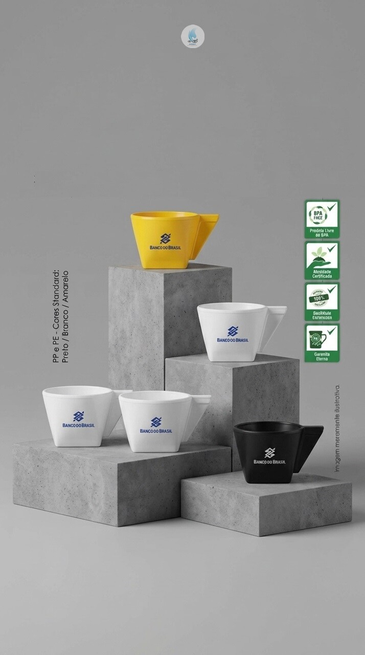 Xícara Pp sem Pires Standard 50ml com Serigrafia - Fijismat