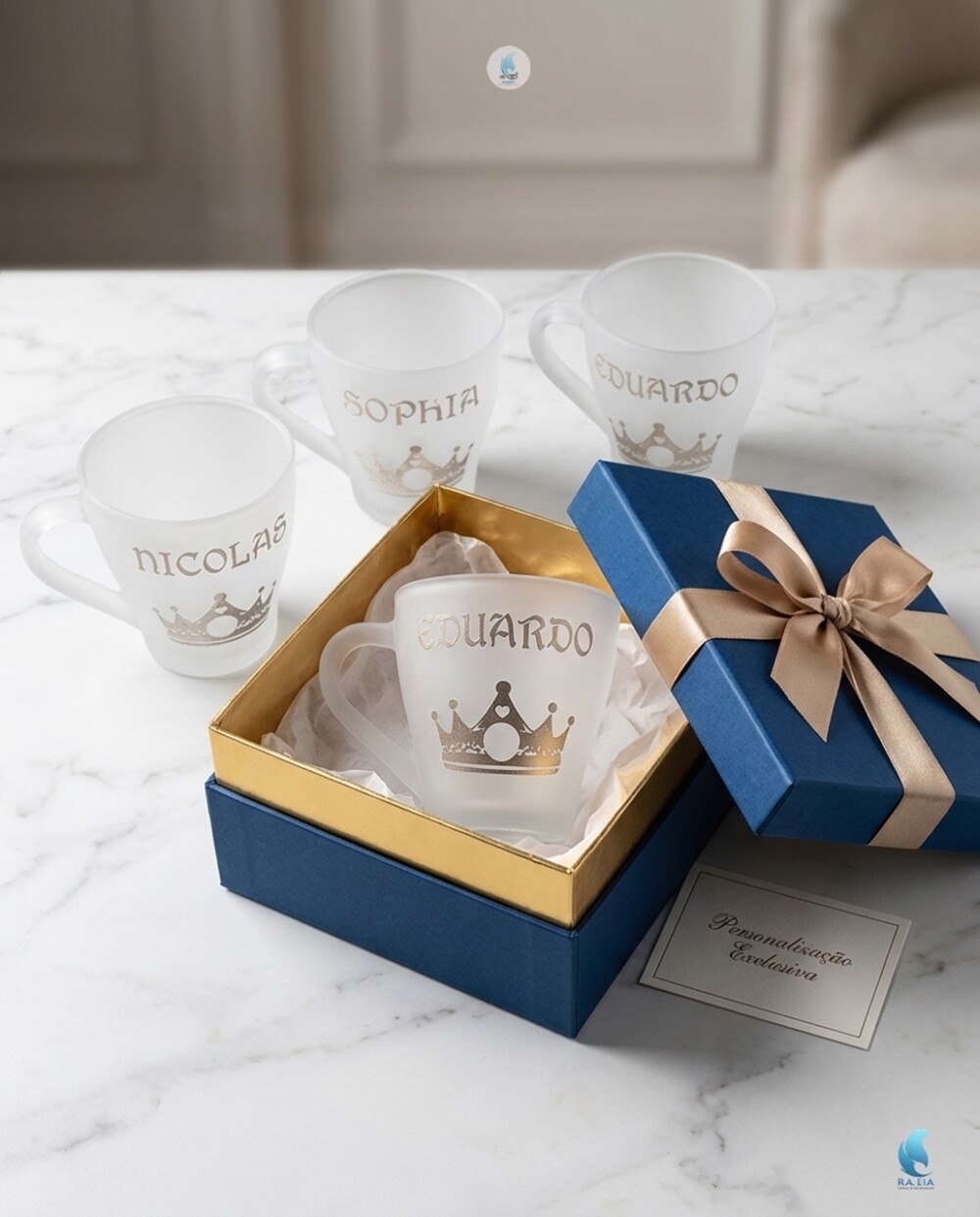 Xícara de Vidro Nespresso 90ml jateada - Fijismat