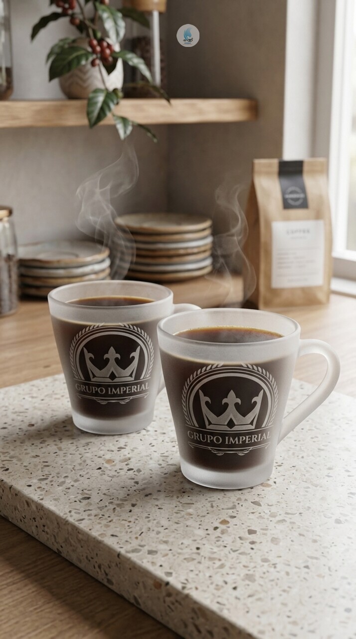 Xícara de Vidro Nespresso 90ml jateada - Fijismat