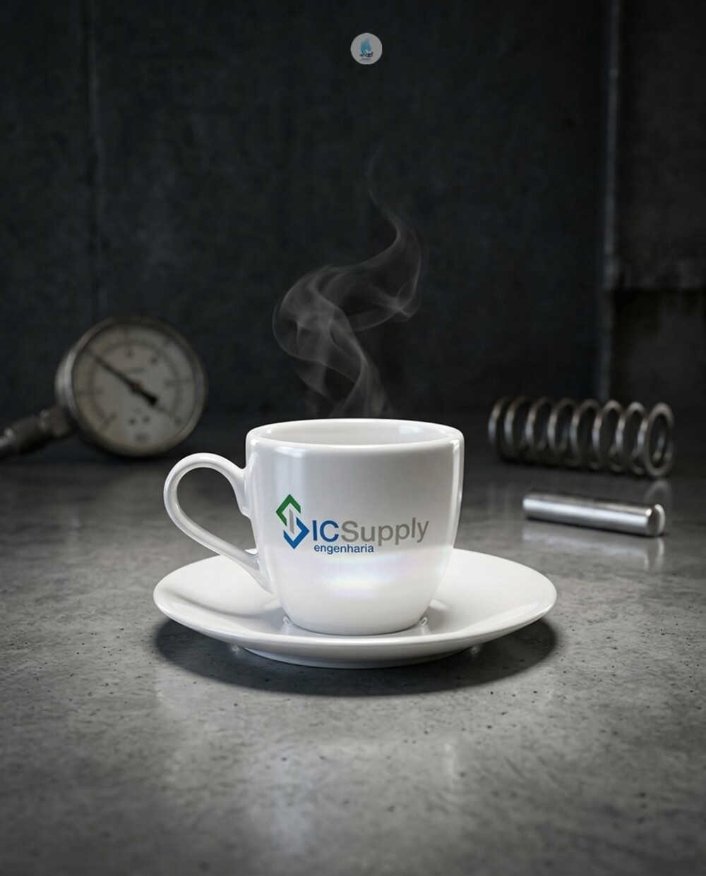 Xícara Coup Porcelana Café 75ml com Serigrafia - Mod 239-Fijism