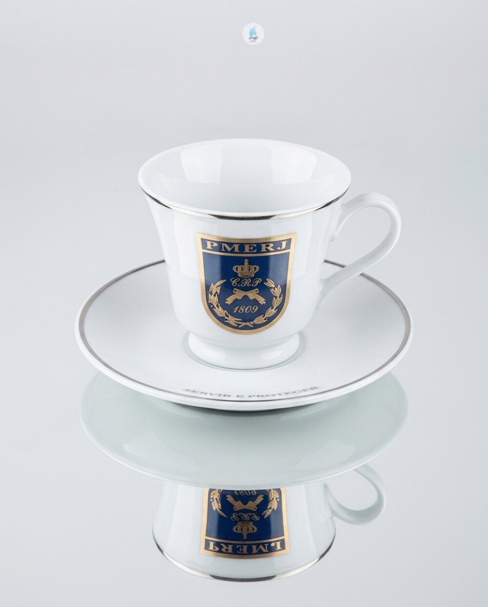 Xícara Capri Porcelana Café 80ml Serigrafia-Mod 297-Fijismat