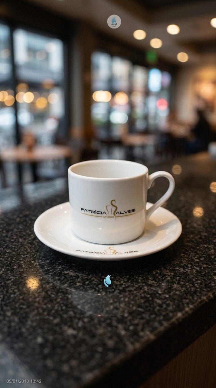 Xícara Hotel Coup Chá Porcelana Café 180ml Serigrafia- Fijisma