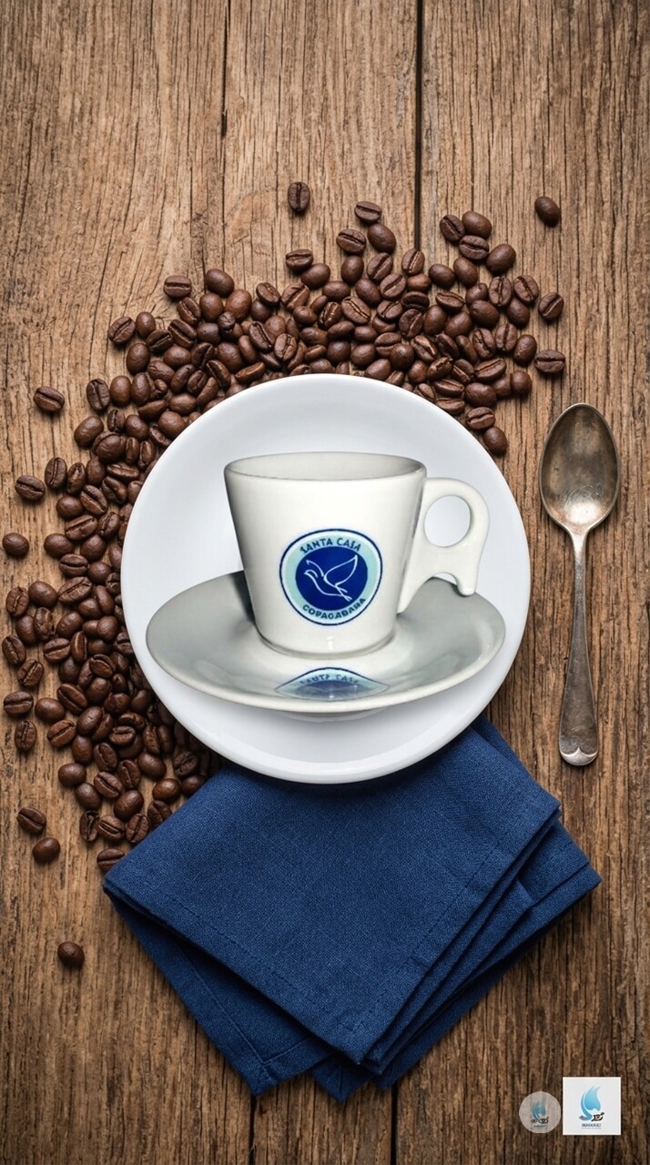 Xícara Suiça Porcelana Chá 190ml com Serigrafia-Mod 291-Fijism