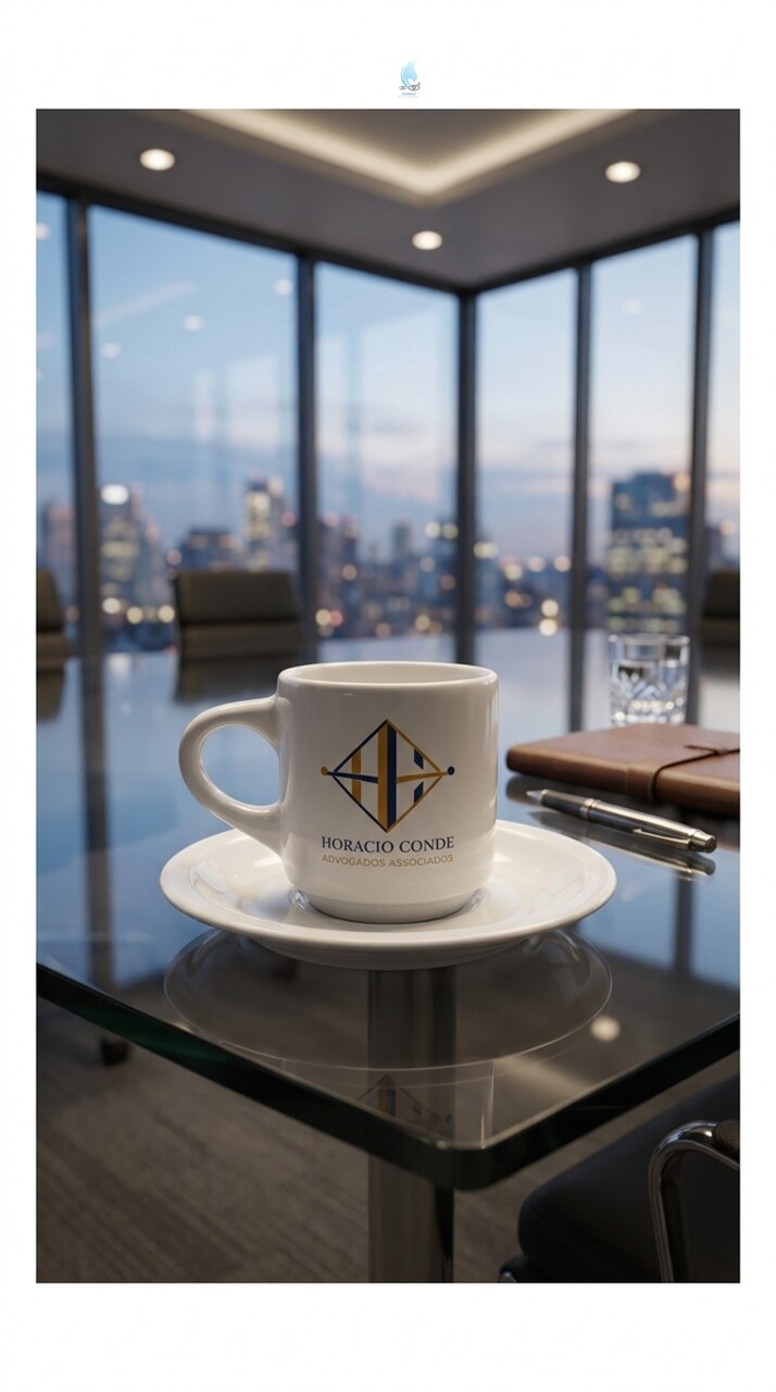 Xícara Hotel Coup Porcelana Café 80ml com Serigrafia-Fijismar