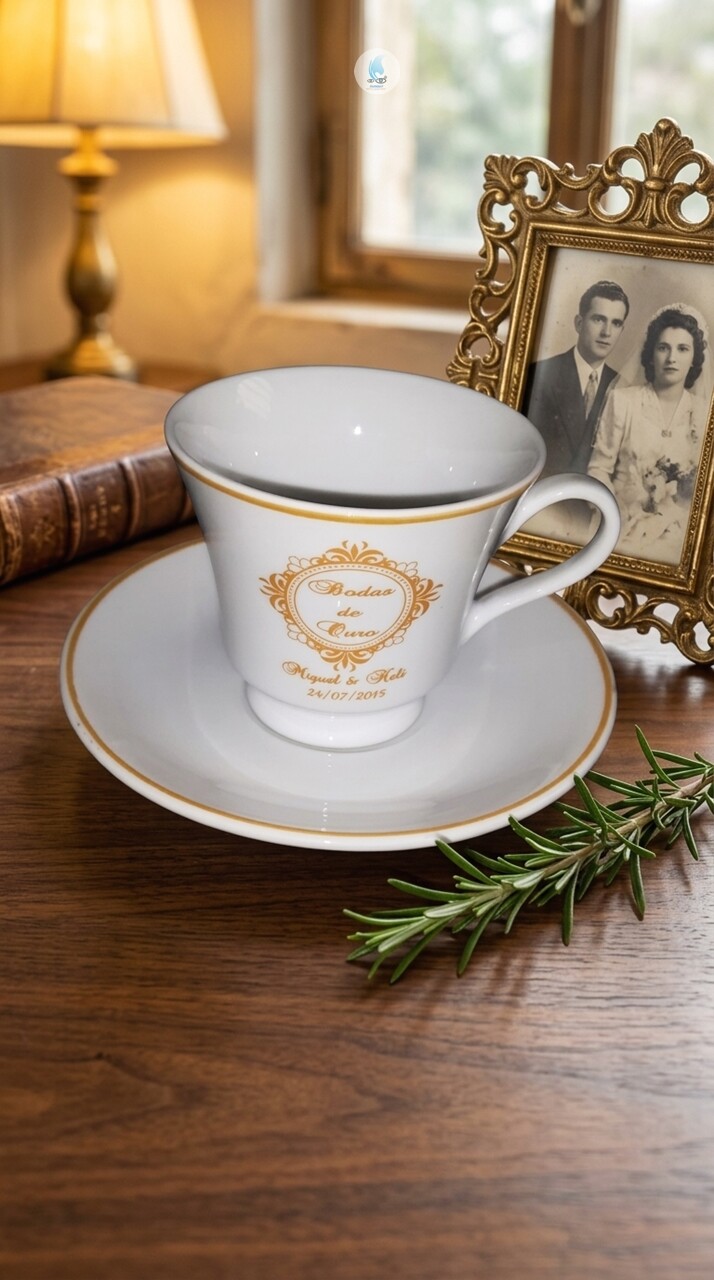 Xícara Capri Porcelana Café 80ml com Serigrafia - Mod 297