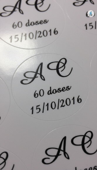 Adesivo de Vinil Colorido Personalizado - até 5cm