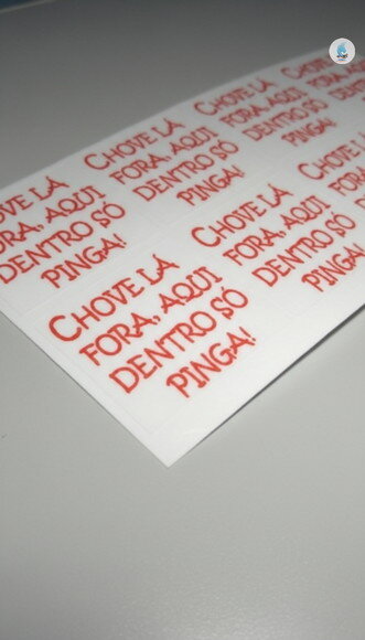Adesivo de Vinil Colorido Personalizado - até 5cm