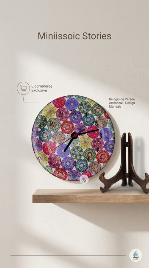 Relógio Feito com de Prato Porcelana Decorado com Decoupagem