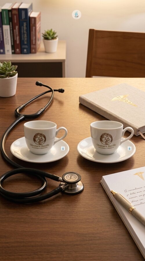 Xícara Turim Café 90ml com pires personalizada - MOD. 216