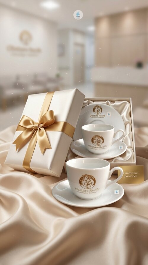 Xícara Turim Café 90ml com pires personalizada - Fijismat