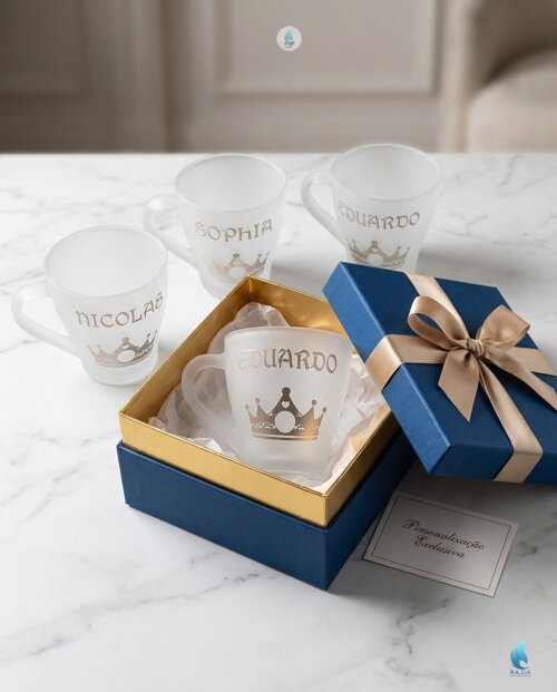 Xícara de Vidro Nespresso 90ml jateada - Fijismat