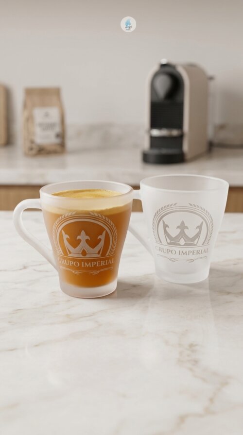 Xícara de Vidro Nespresso 90ml jateada - Fijismat