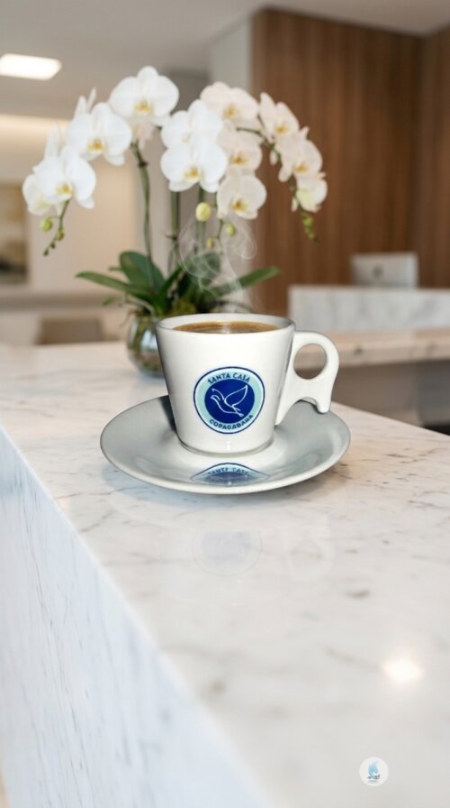 Xícara Suiça Porcelana Chá 190ml com Serigrafia-Mod 291-Fijism