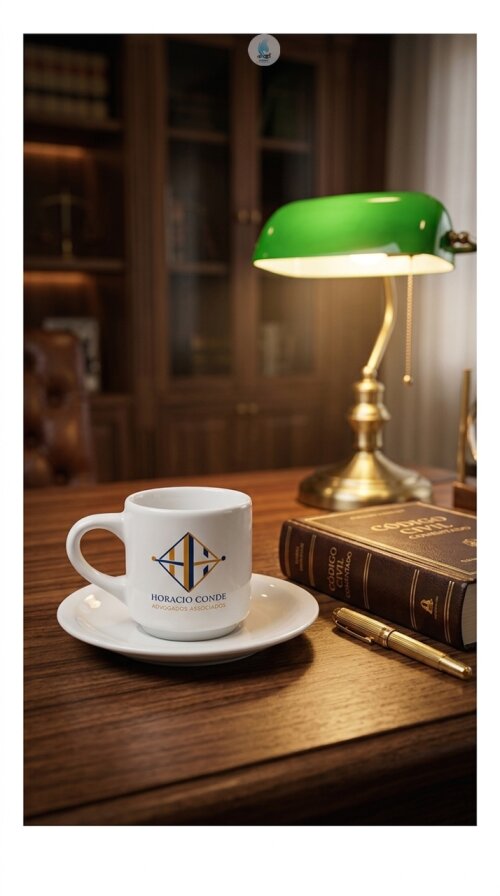 Xícara Hotel Coup Porcelana Café 80ml com Serigrafia-Fijismar