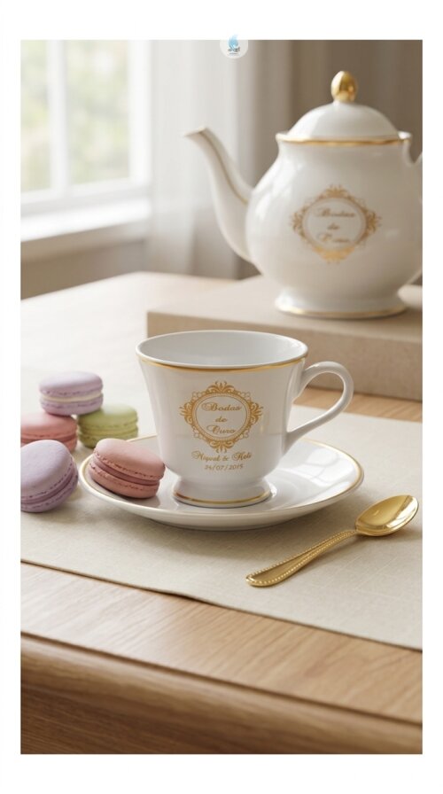 Xícara Capri Porcelana Café 80ml com Serigrafia - Mod 297