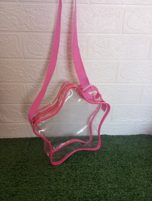 Bolsa estrela transparente