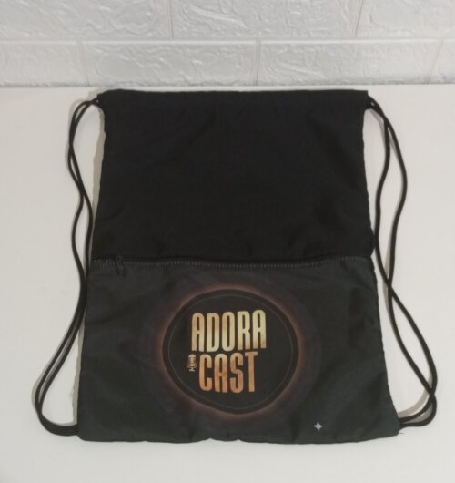 Mochila saco personalizada com bolso