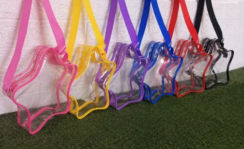 Bolsa estrela transparente