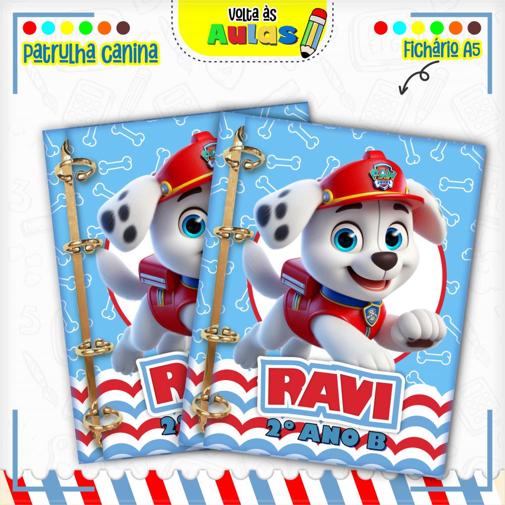 Arquivo Digital Combo escolar Patrulha canina