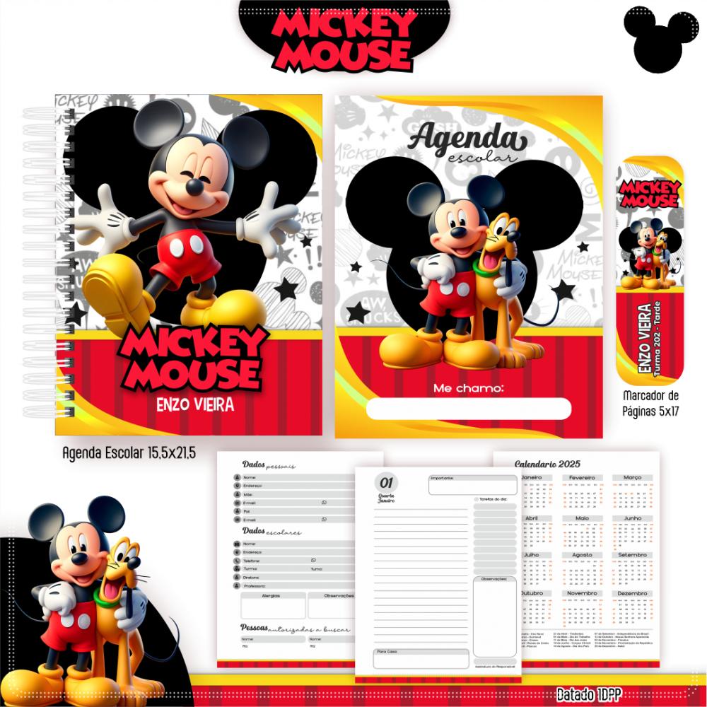 Arquivo Digital Combo Escolar Mickey