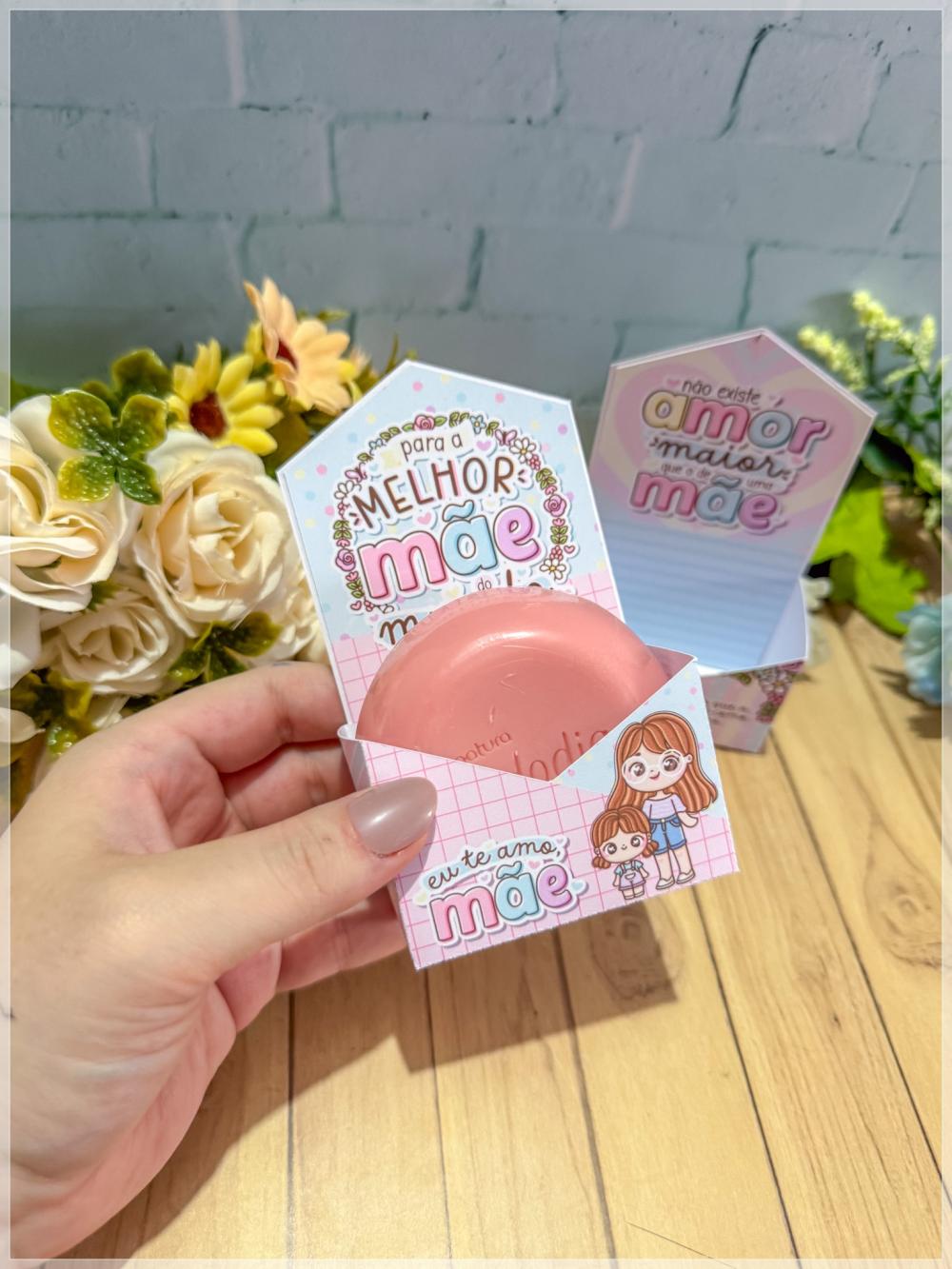 Arquivo Digital Envelope Sabonete Dia das Mães