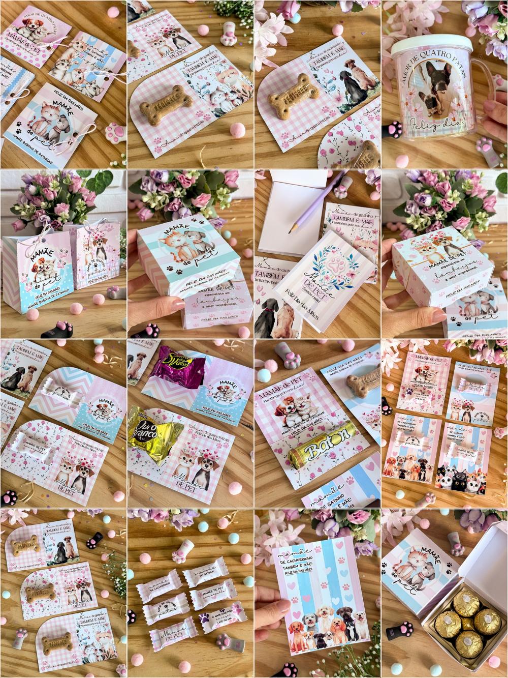 Arquivo Corte Kit Dia das Mães Pet