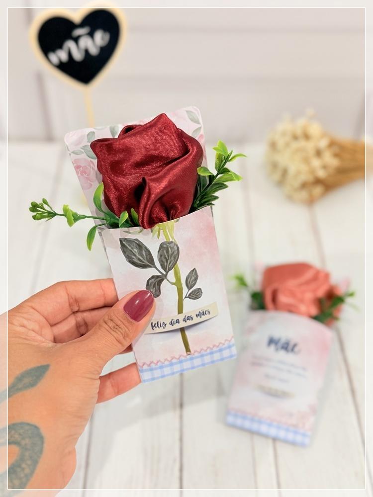 Arquivo Digital envelope Flor Dia das Mães