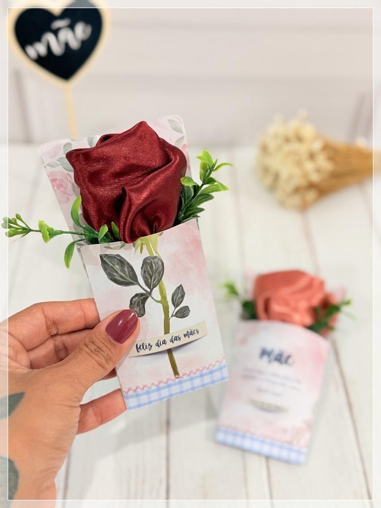 Arquivo Digital envelope Flor Dia das Mães