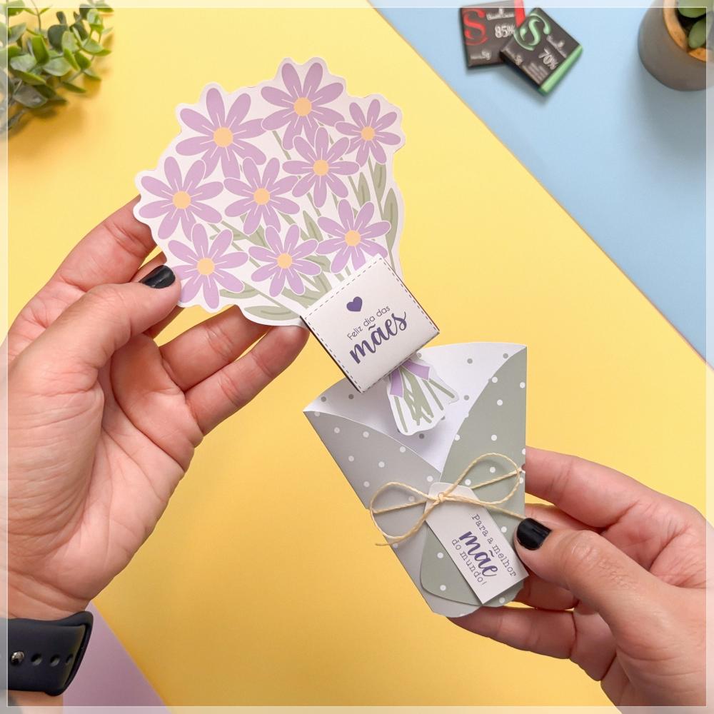 Arquivo Digital Buquê Chocolate Dia das Mães