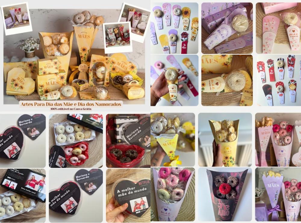 Arquivo Digital Combo Donuts Dia das Mães