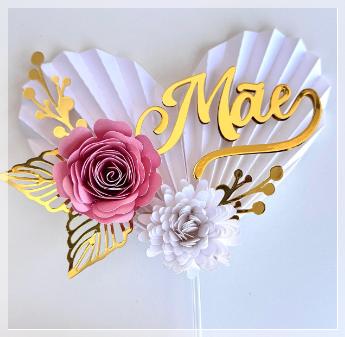 Arquivo Corte Topo Bolo Dia das Mães