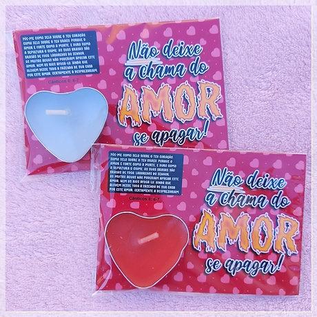 Arquivo Digital Cartão Vela Dia dos Namorados