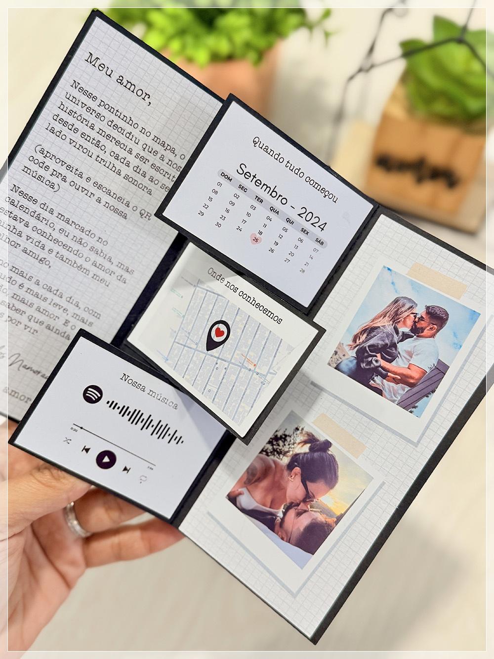 Arquivo Digital Cartão Pop Up Dia dos Namorados