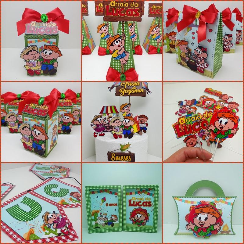 Arquivo Digital Kit Festa Junina Turma da Monica