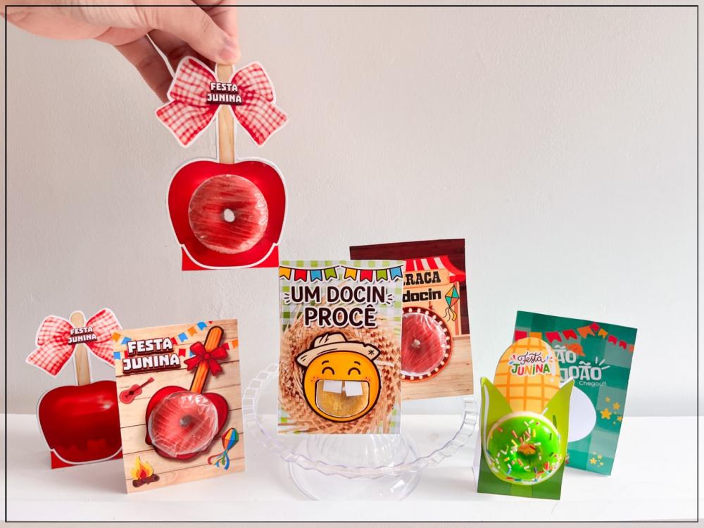 Arquivo Digital Card Donuts Festa Junina